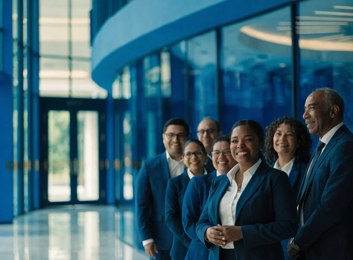 Equipo de asociados de Cooprofesores en la sede institucional